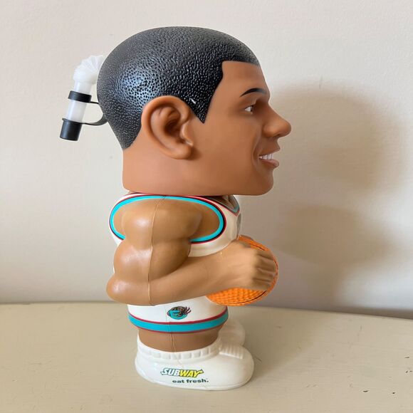 Vintage Y2K NBA Memphis Grizzlies Shane Battier Promo BobbleHead Water Bottle - Picture 6 of 6
